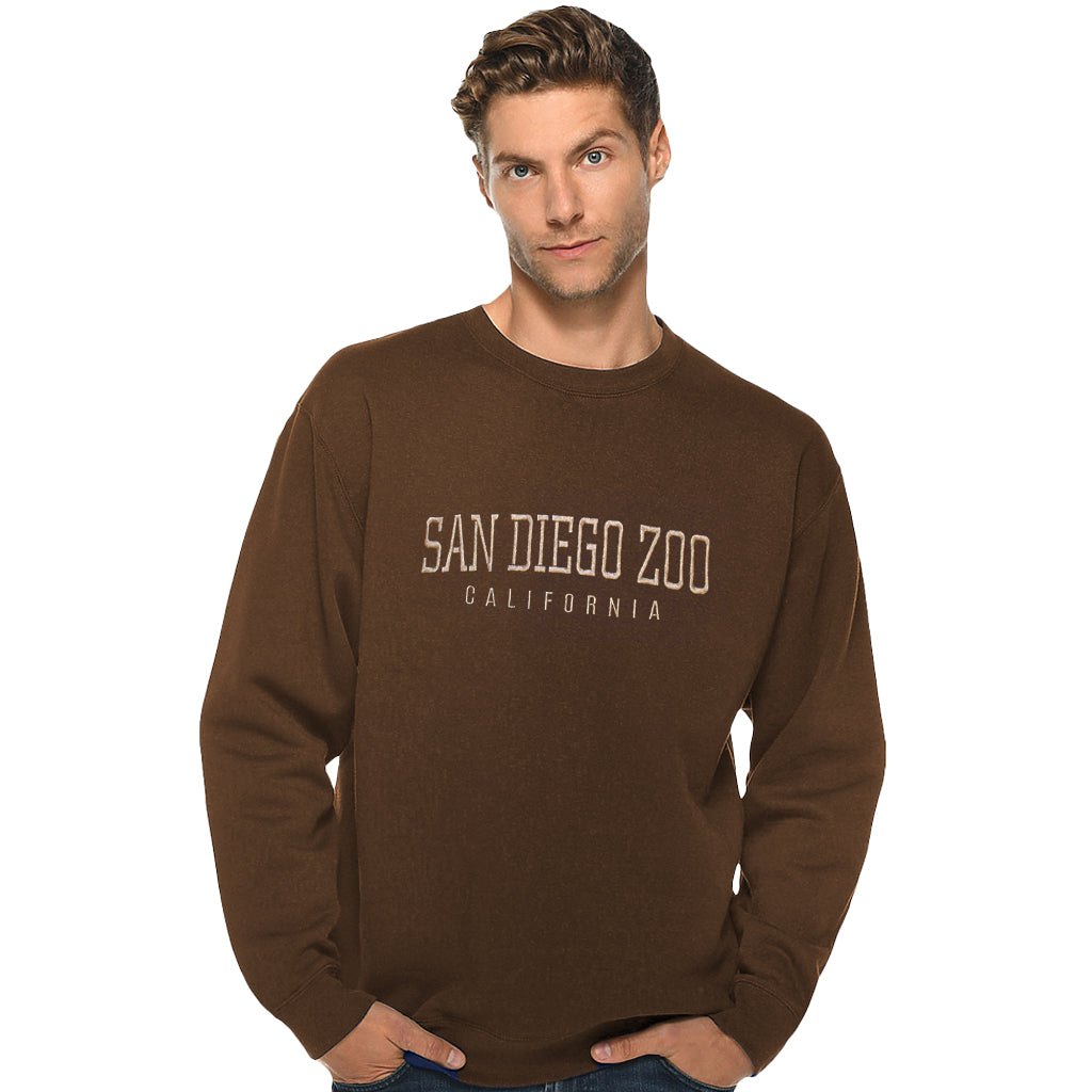 San Diego Zoo Embroidered Crew Sweatshirt