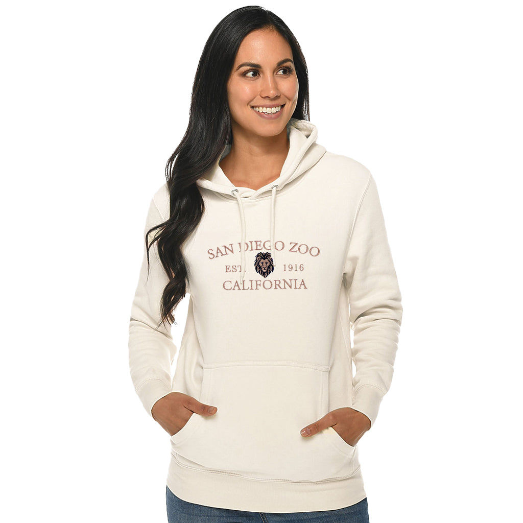 San Diego Zoo Embroidered Lion Hooded Sweatshirt