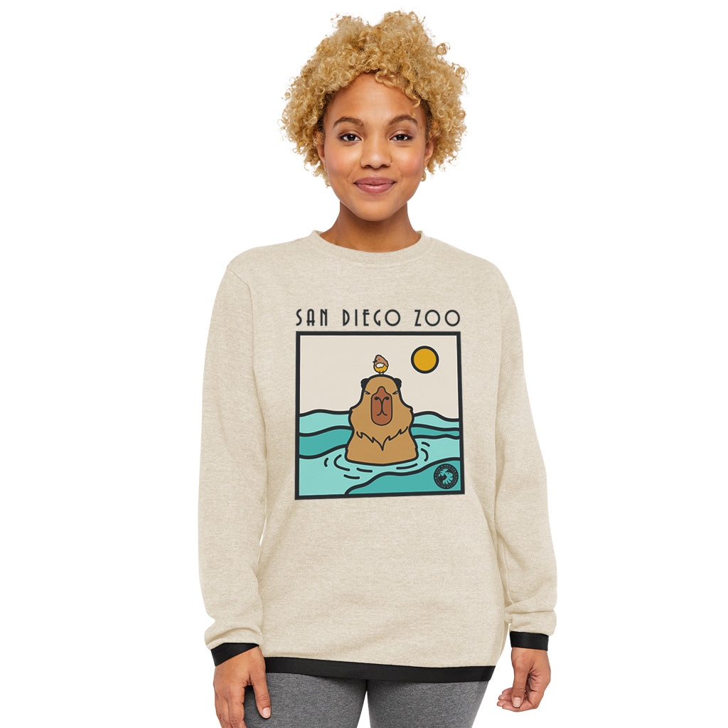 Swimming Capybara Sweatshirt
