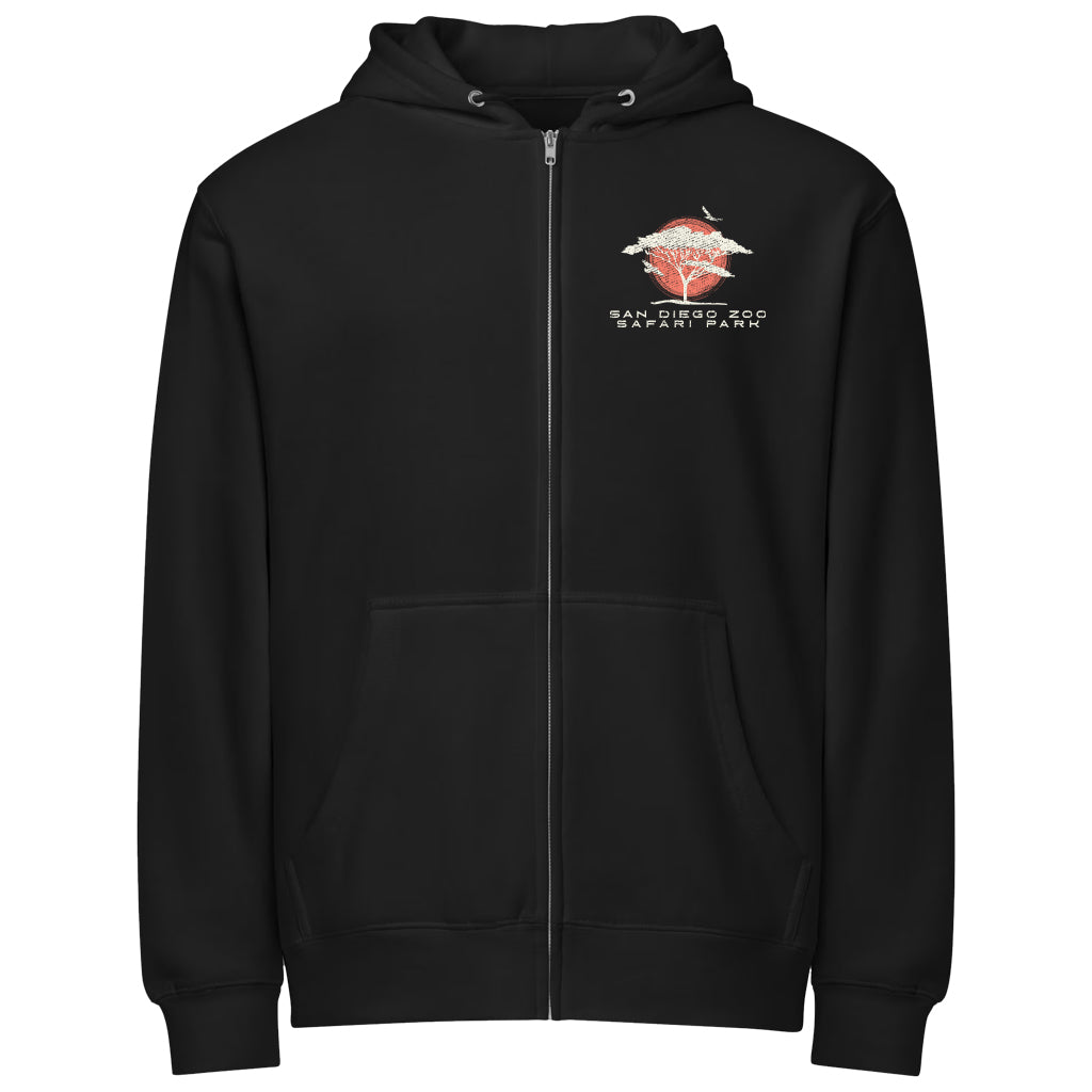 Serengeti Giraffe Zip Hooded Sweatshirt