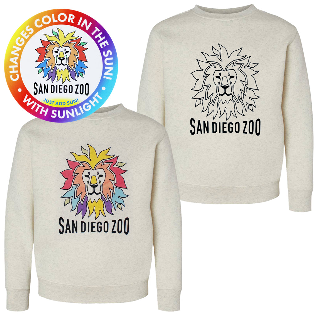 Colorful Lion Color-Changing Kids Sweatshirt