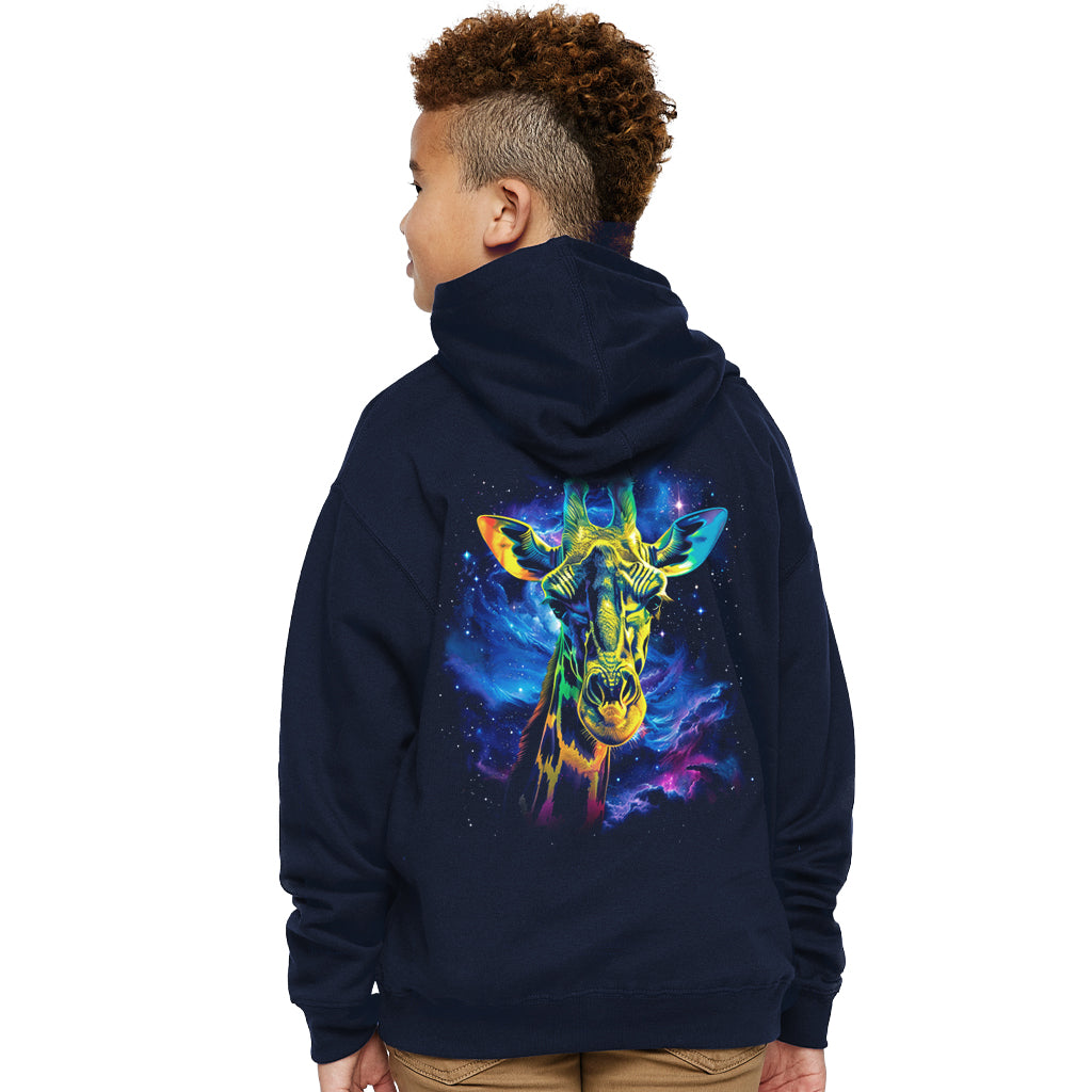 Giraffe Glow Kids Zip-Up Sweatshirt