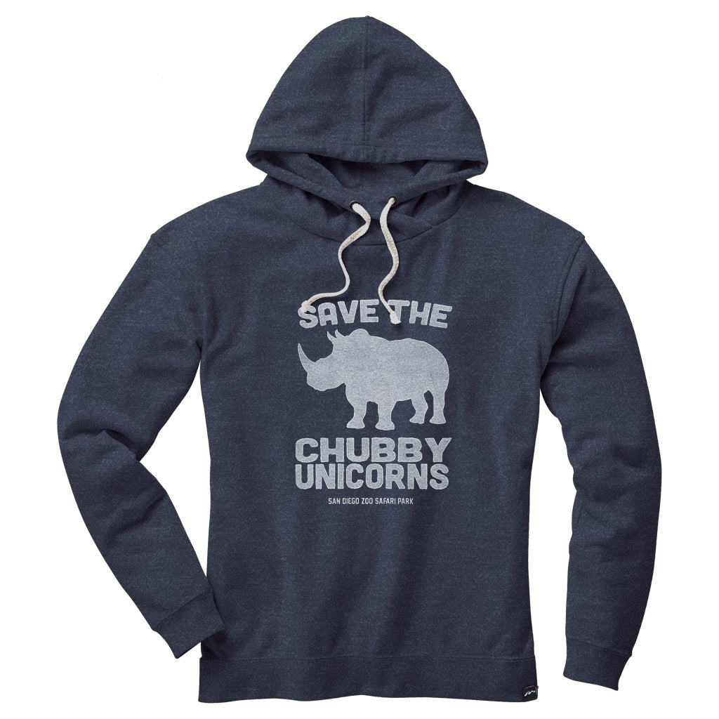 Save the Chubby Unicorns Ladies Sweatshirt - Denim Blue