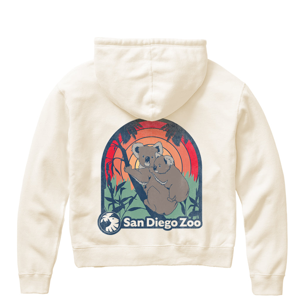 Koala Good Vibes Ladies Zip-Up Hooded Sweatshirt