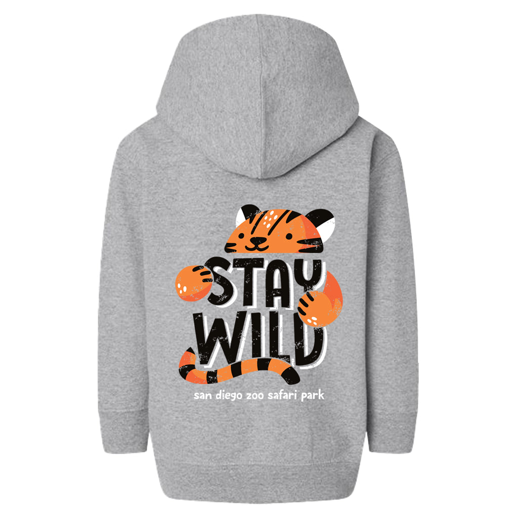 Stay Wild Tiger Toddler Zip-Up Sweatshirt