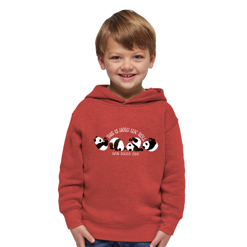 This Is How We Roll Panda Toddler Hooded Sweatshirt