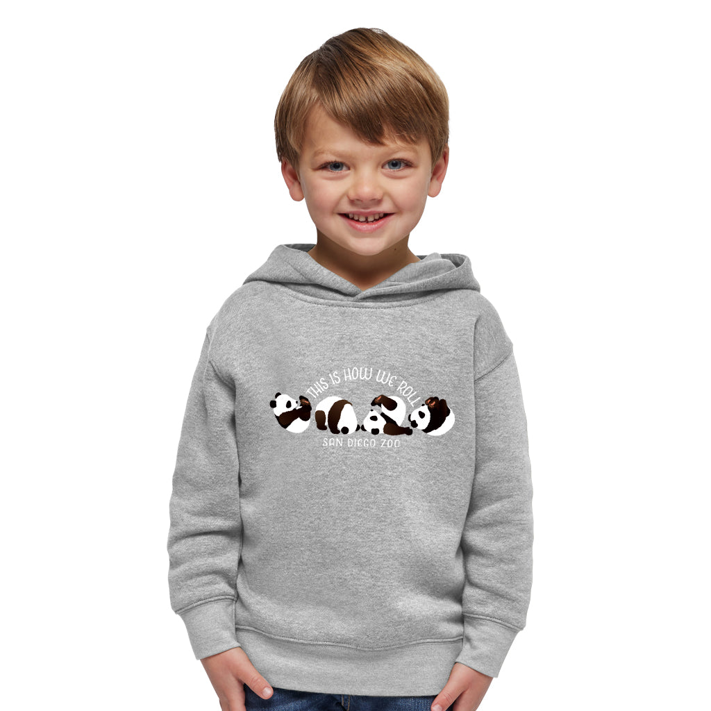 This Is How We Roll Panda Toddler Hooded Sweatshirt