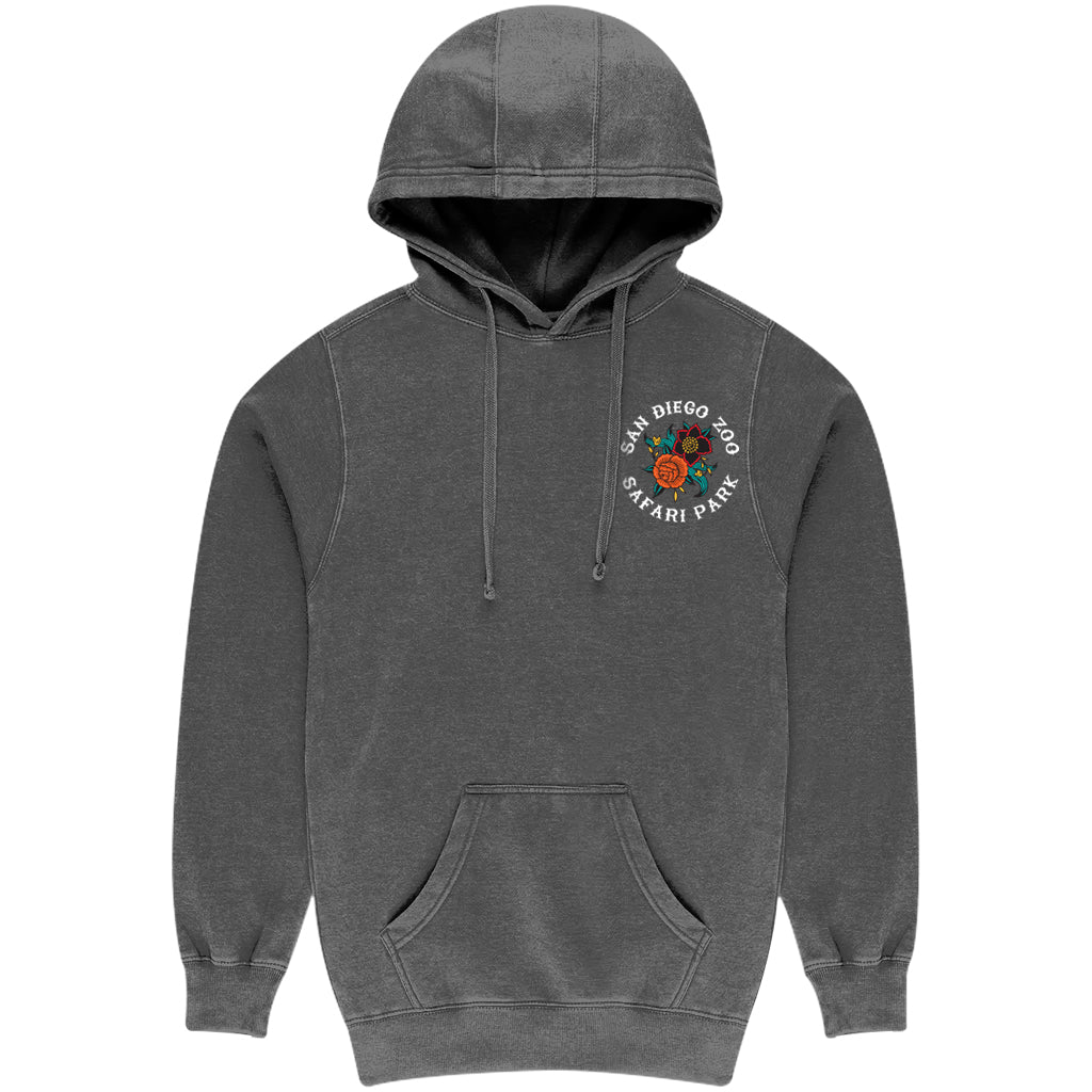 Día de los Muertos-Inspired Elephant Hooded Sweatshirt