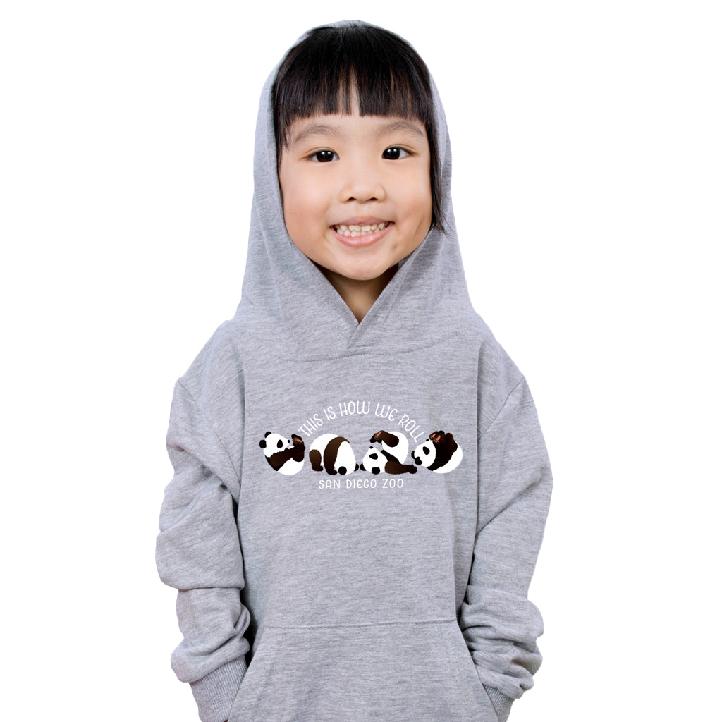 This Is How We Roll Panda Kids Hooded Sweatshirt