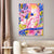 Birdsong In Coral 2 Canvas Print