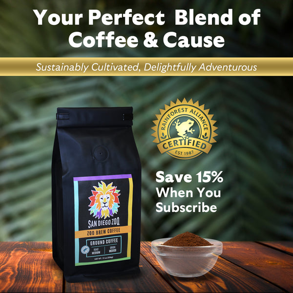 【タイガーショット】risounoCoffee San Diego Zoo Brew Coffee - Ground - ShopZoo