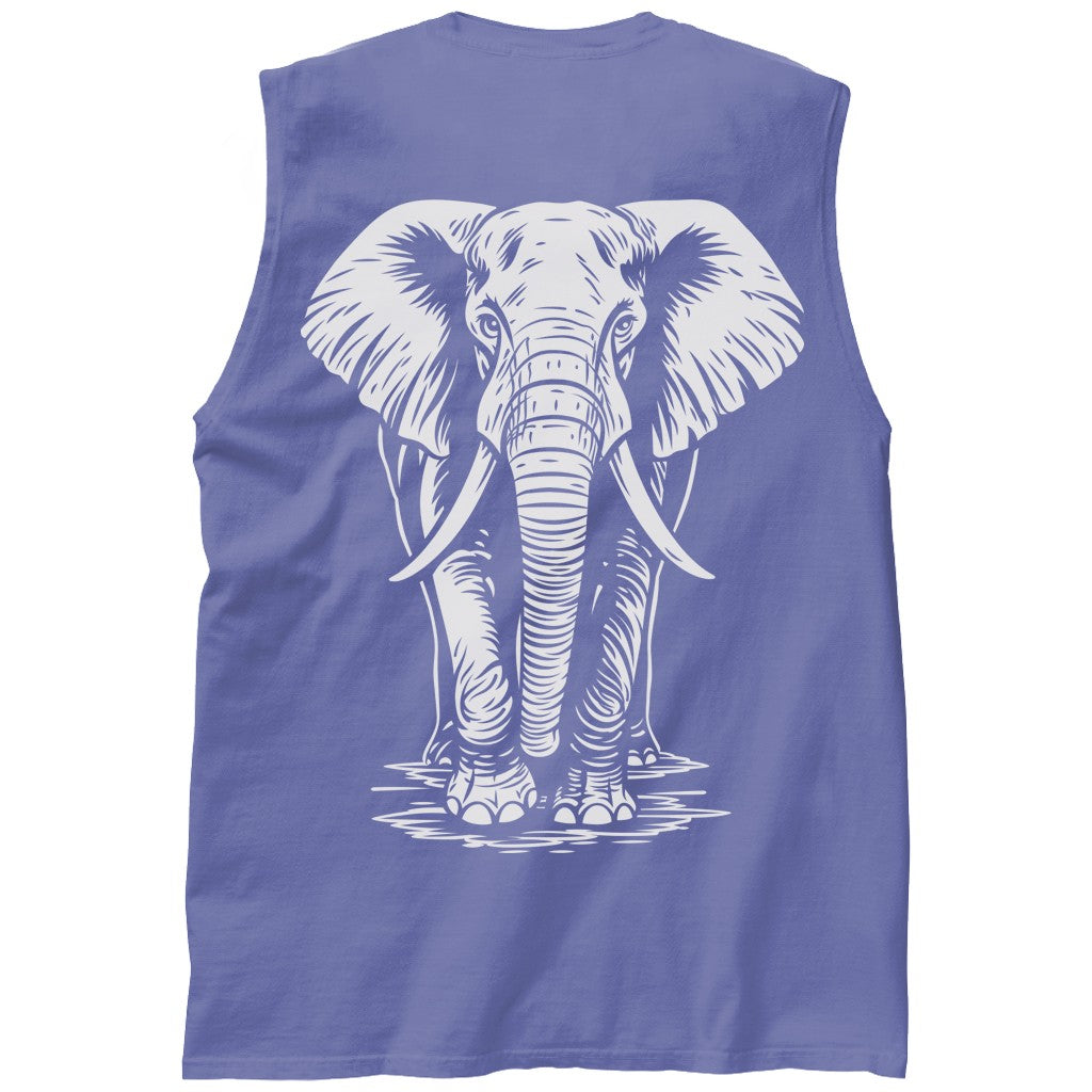 Etched Elephant Muscle Tank