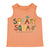 SAFARI SQUAD TODDLER TANK SUNSET ORANGE COTTON SAN DIEGO ZOO SAFARI PARK