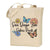 Floral Butterfly Canvas Tote Bag