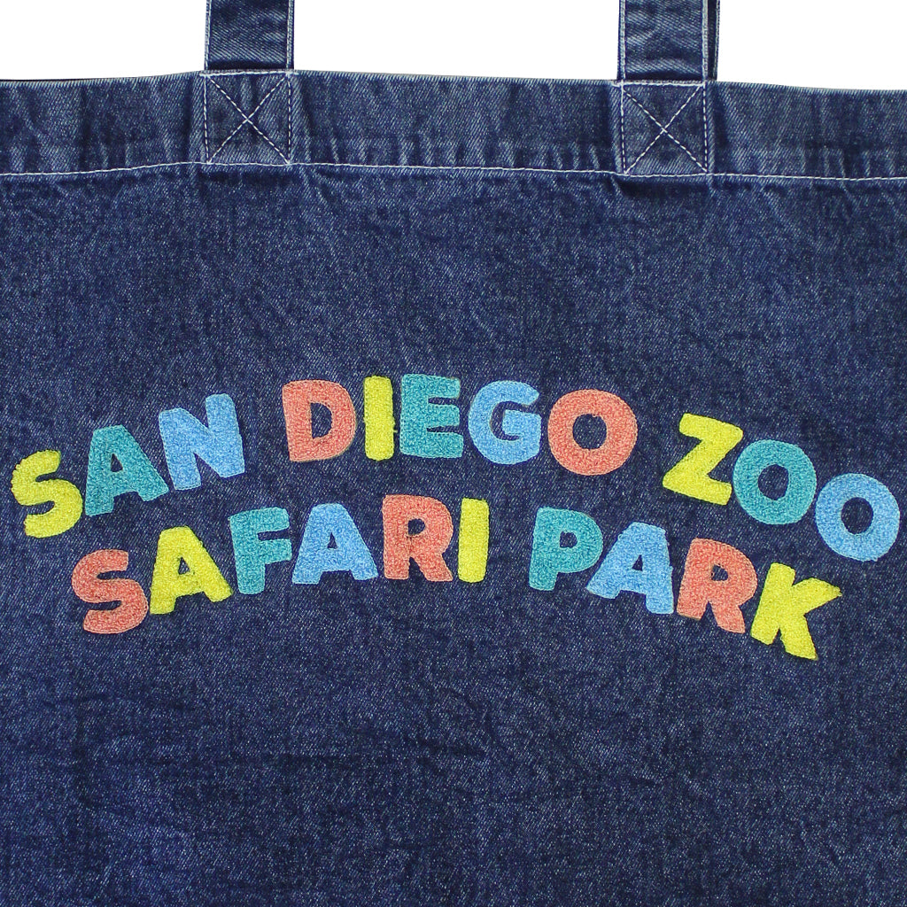 Denim Chenille Embroidery Tote Bag