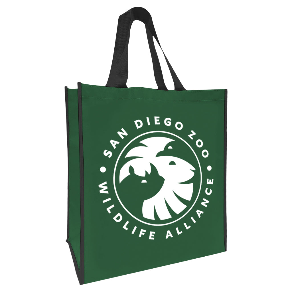 SAN DIEGO ZOO WILDLIFE ALLIANCE BAG TOTE SHOPPING GROCERY GREEN