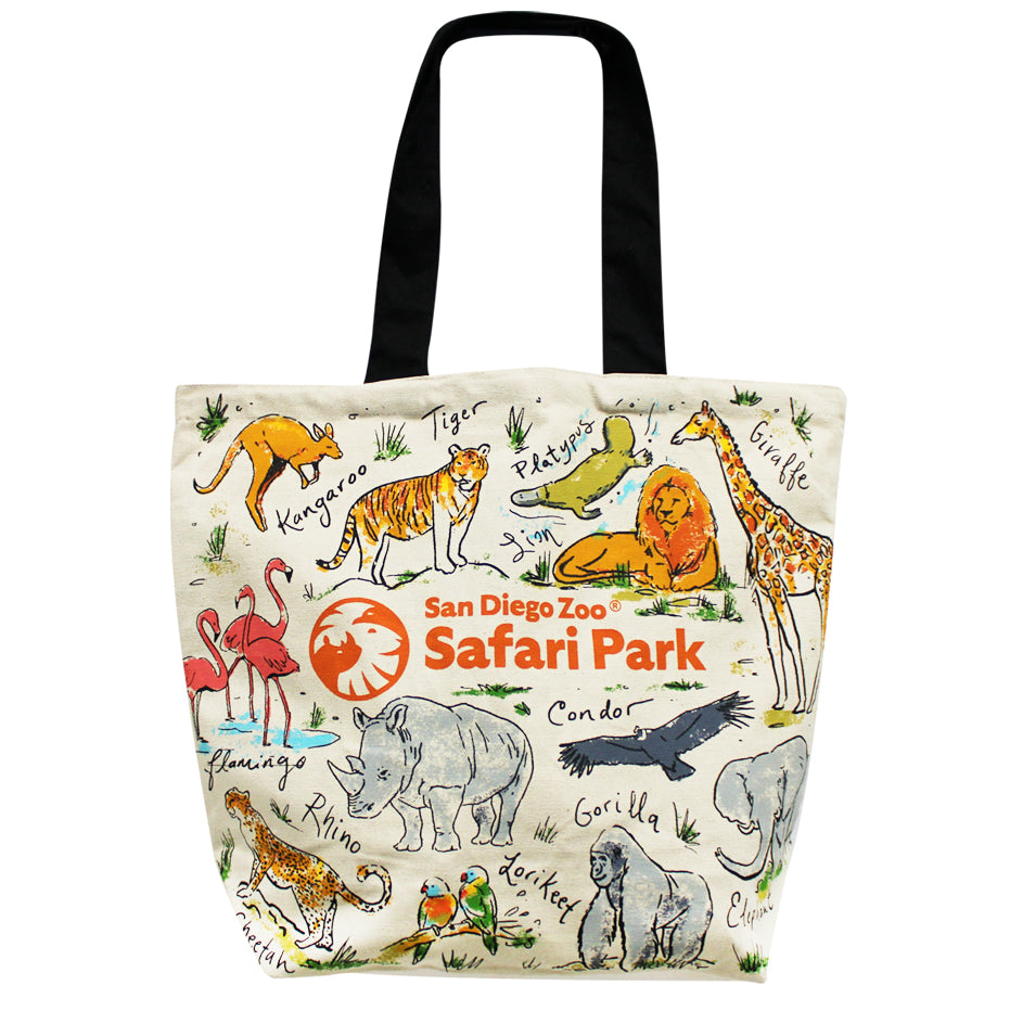 San Diego Zoo & Safari Park Canvas Tote Bag