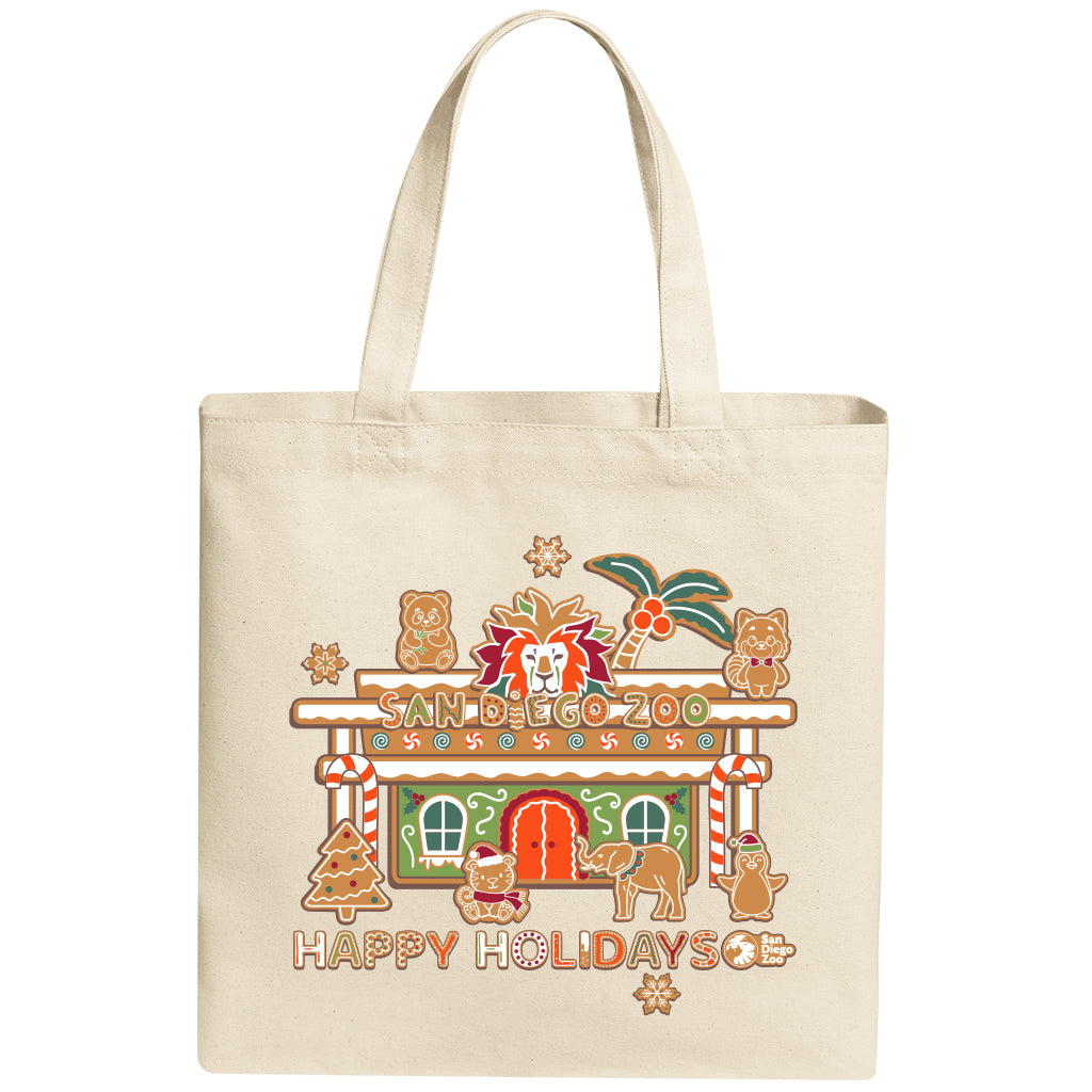 Gingerbread Entrance Canvas Tote Bag