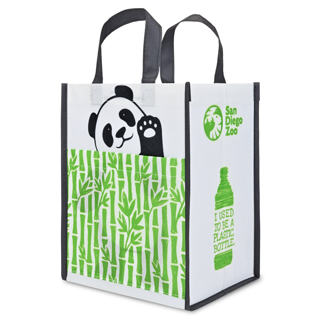 WAVING PANDA HI LUNCH TOTE BACK RECYCLED ECO WATER BOTTLES SAN DIEGO ZOO