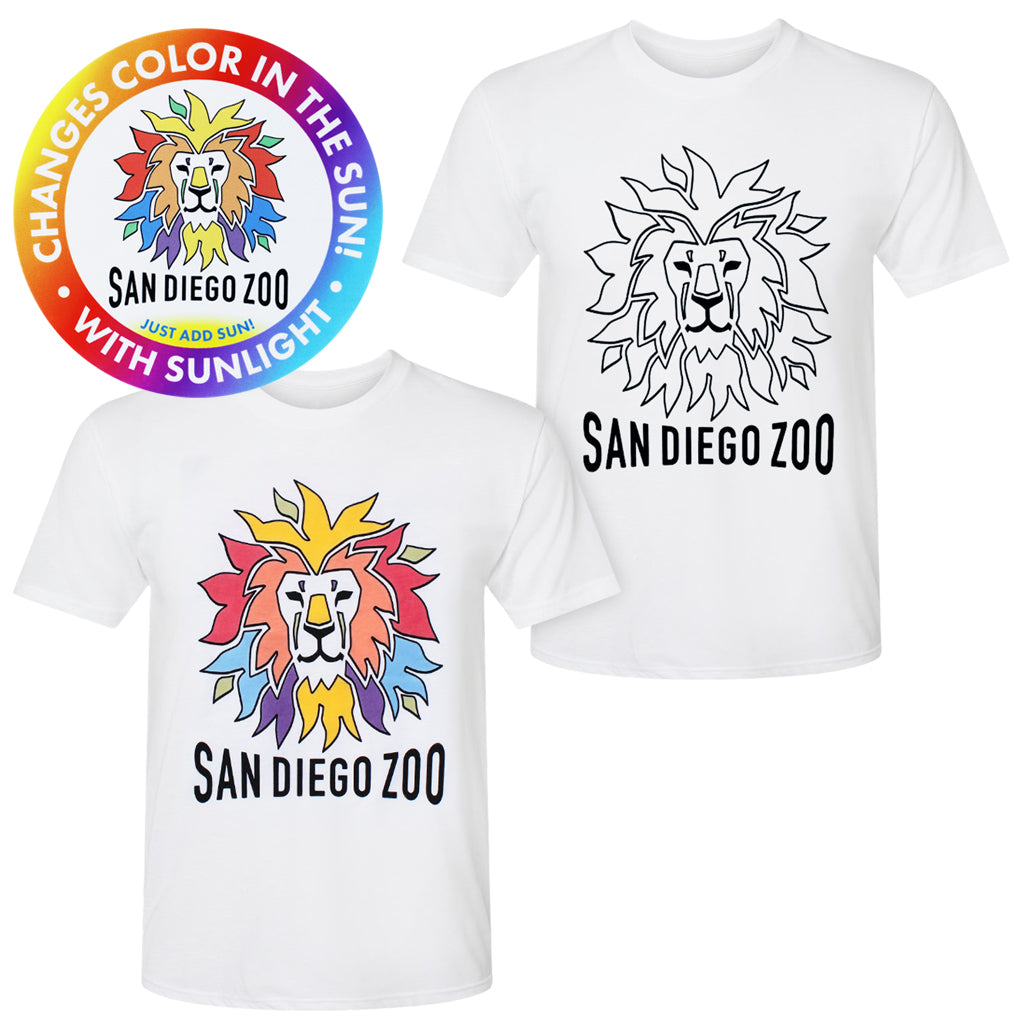 Colorful Lion Color-Changing Tee Adult Men&#39;s Unisex T-Shirt