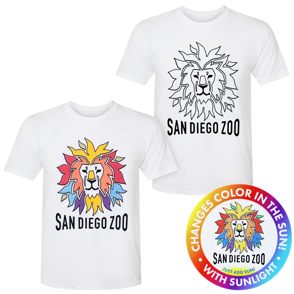 Colorful Lion Color-Changing Tee Adult Men&#39;s Unisex T-Shirt