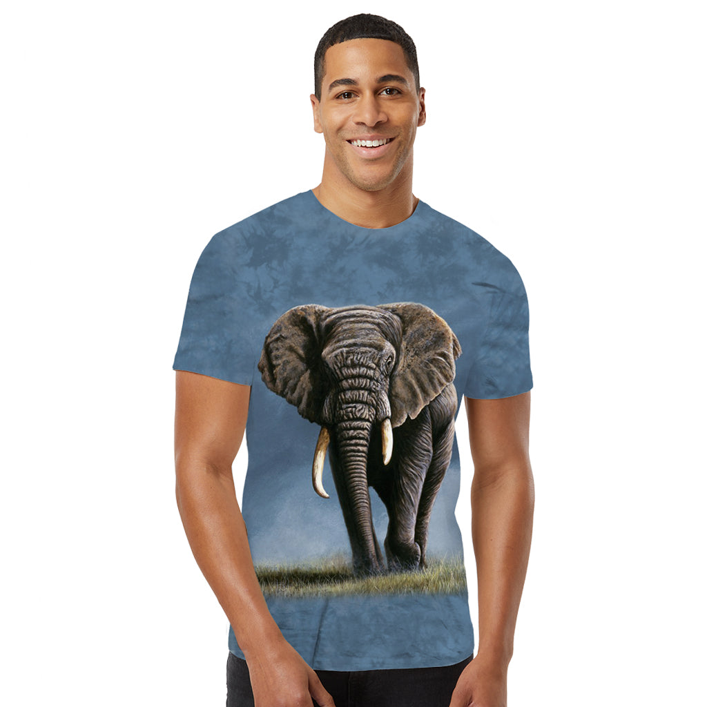 African Elephant Tie-Dyed Tee