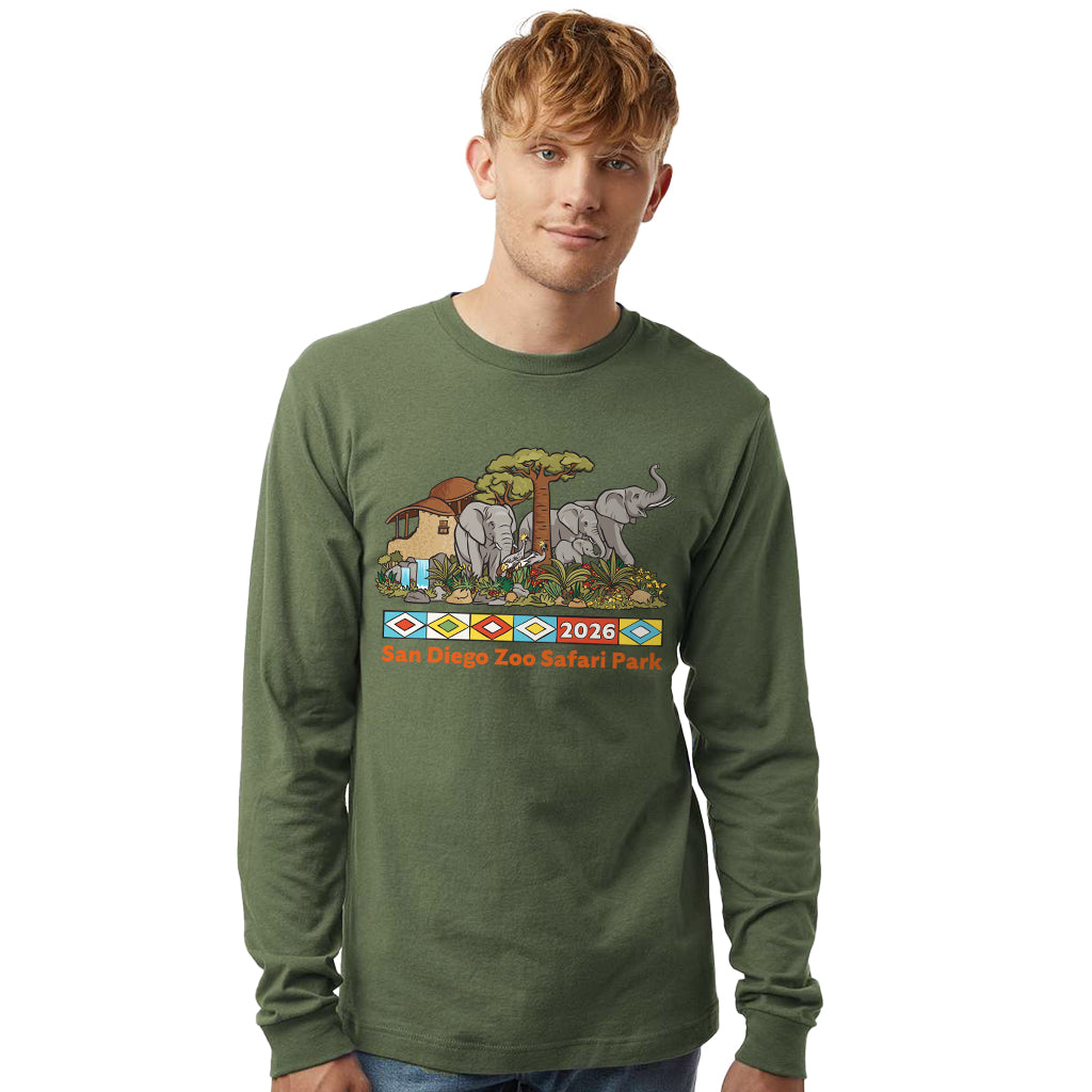 2026 Parade-Inspired Elephant Long Sleeve Tee