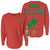 DECK THE PALMS CHRISTMAS HOLIDAY SPIRIT JERSEY RED GOLD GLITTER
