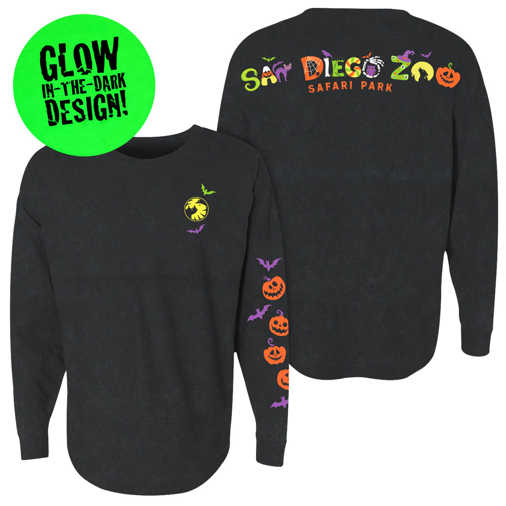 HALLOWEEN 2024 SPIRIT JERSEY MINERAL WASH BLACK GLOW IN THE DARK