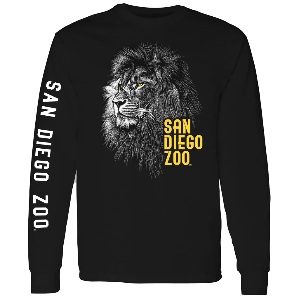 Regal Lion Long Sleeve Tee - ShopZoo