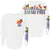 POLLINATOR PUFF AND GLITTER BUTTERFLY BEE SPIRIT JERSEY WHITE