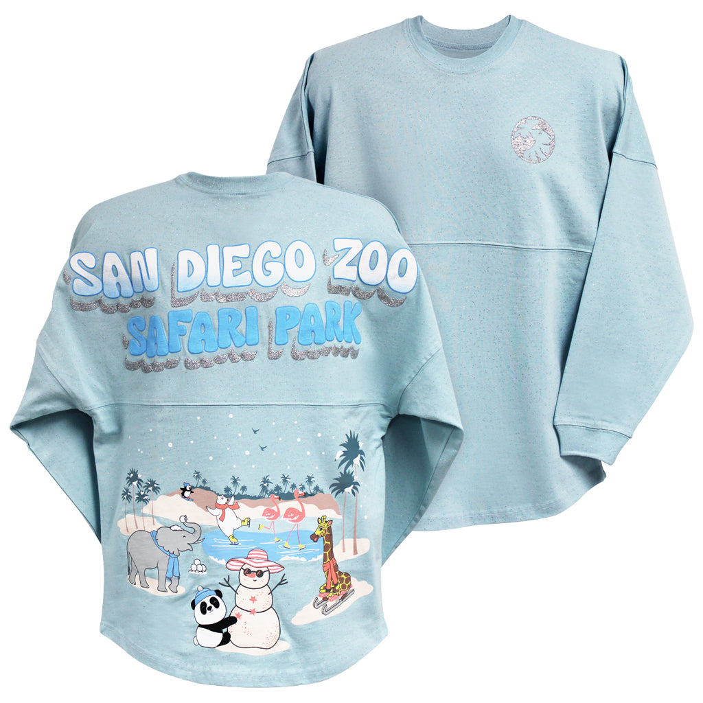 SNOW DAYS GLITTER SPIRIT JERSEY IN LIGHT BLUE