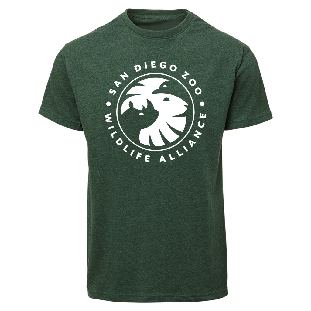 San Diego Zoo Wildlife Alliance Sustainable Tee Heather Forest Green T-Shirt