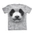 BIG PANDA FACE KIDS YOUTH TIE-DYED TEE CREW GRAY