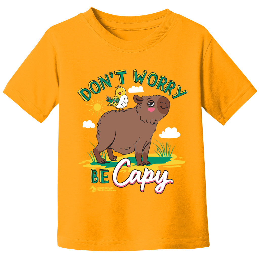 Don't Worry Be Capy Kids Tee - ShopZoo