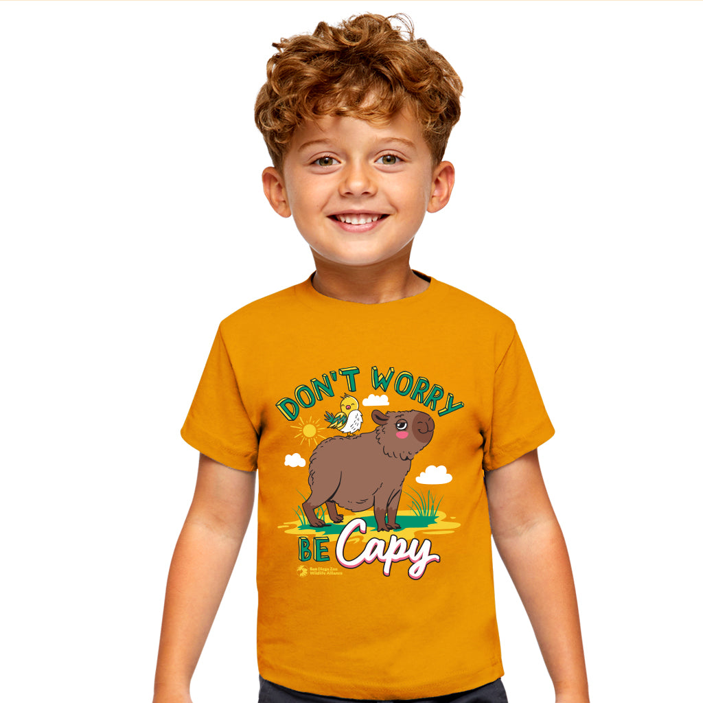 Don't Worry Be Capy Kids Tee