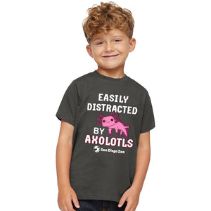 Easily Distracted Axolotl Kids Tee