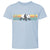 KIDS YOUTH PANDA SUNSET TEE CREW LIGHT BLUE