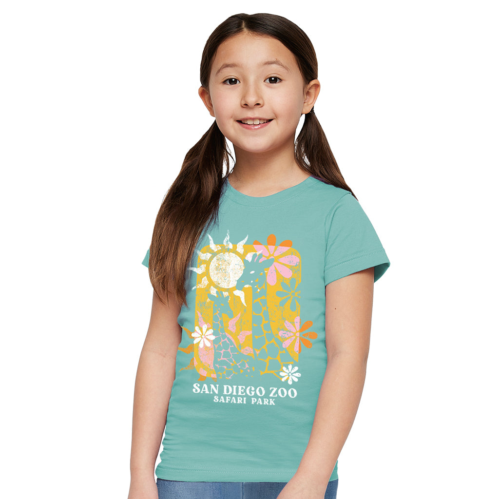 Bouquet Giraffe Girls Tee