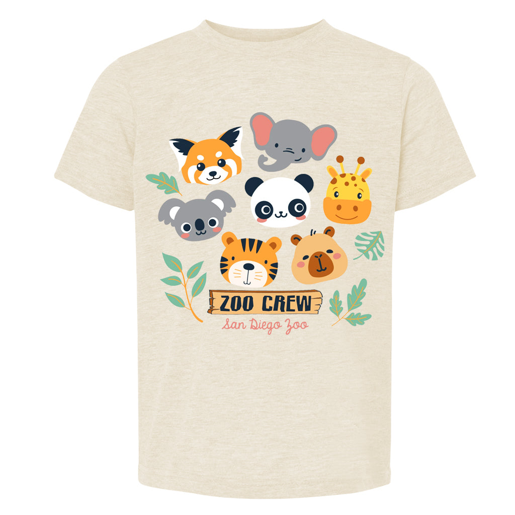 ZOO CREW ANIMAL FACES TEE T-SHIRT SAN DIEGO ZOO