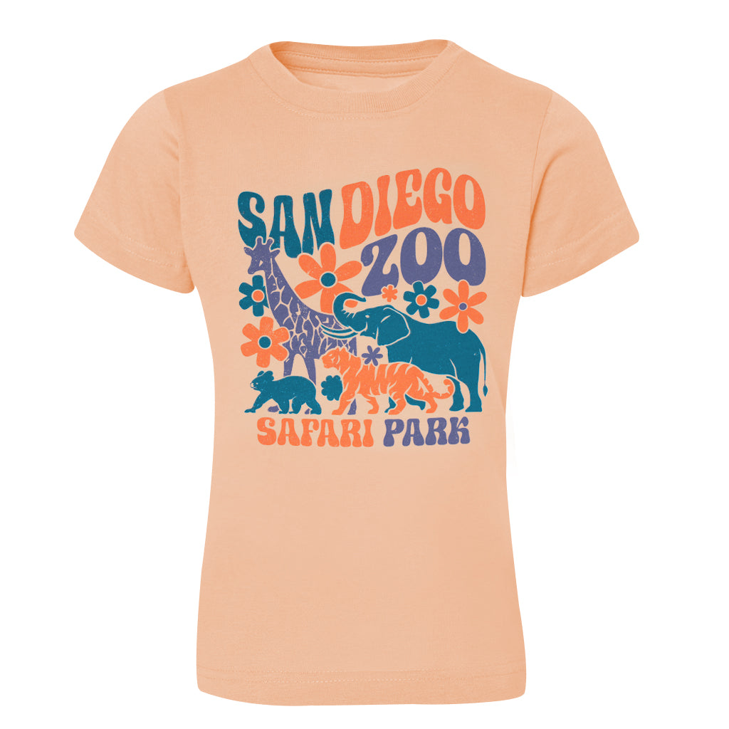 SO CAL SAFARI GIRLS DAISY PEACH TEE YOUTH CREW 