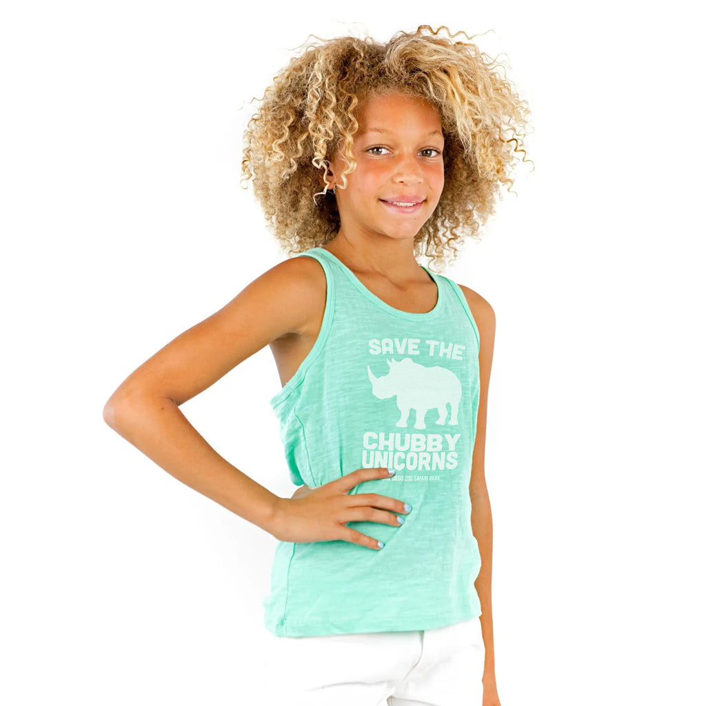 Save the Chubby Unicorns Girls Tank Top