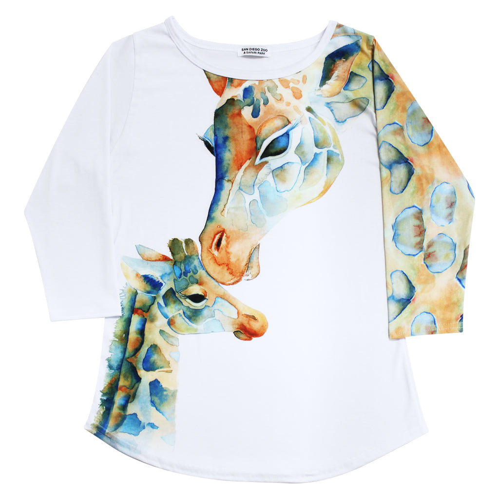 Three Giraffe Graphic Tank Tops Three Giraffe Graphic Tank Tops