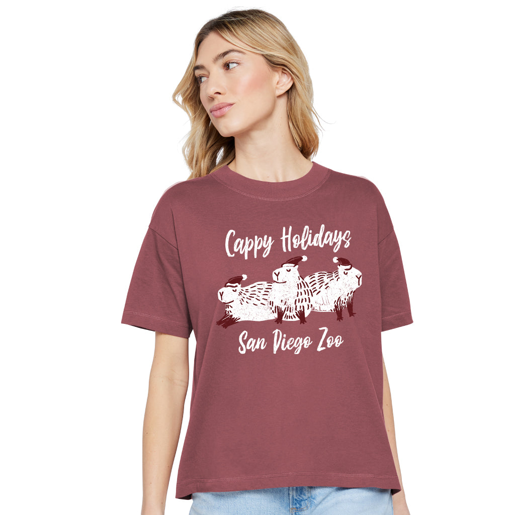 Cappy Holidays Ladies Boxy Tee