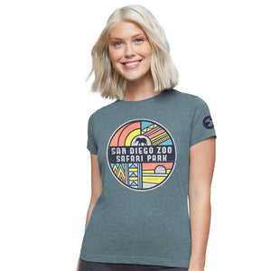 Elephant Safari Segment Ladies Tee