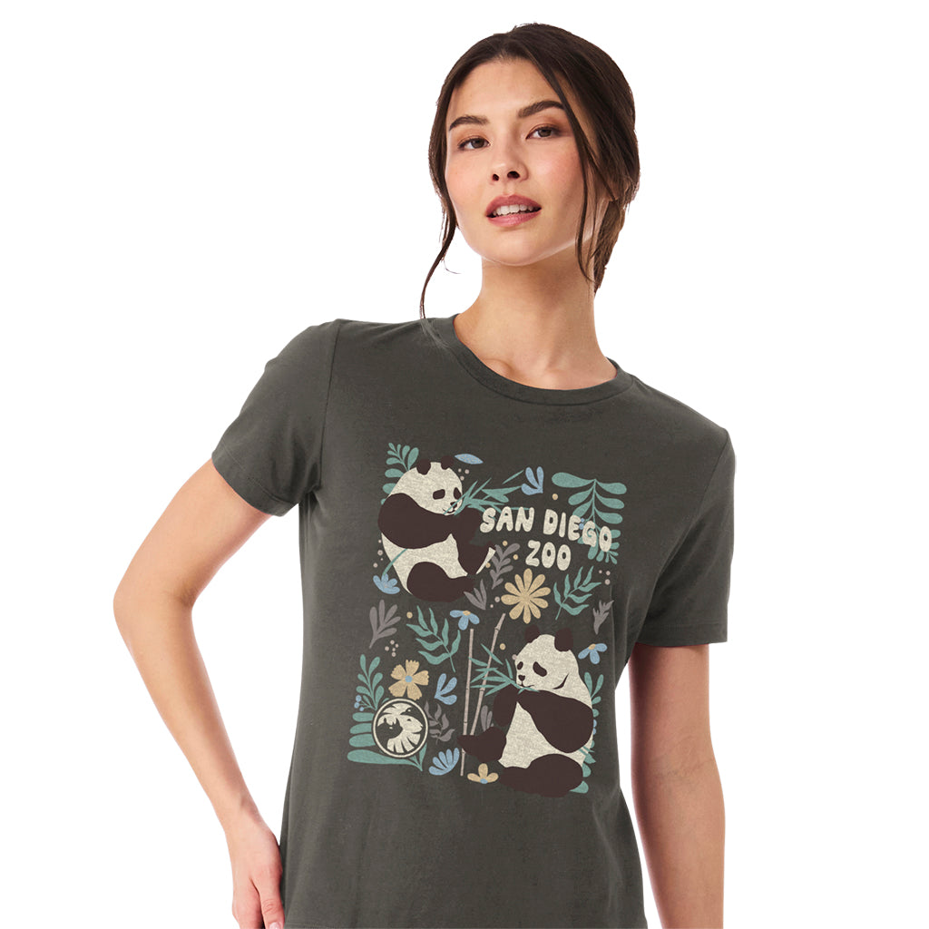 Pandas & Petals Ladies Tee