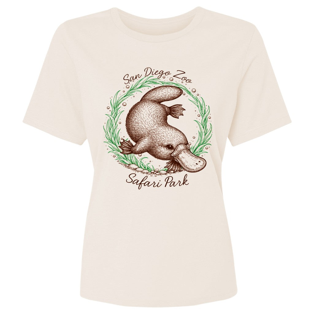 Swimming Platypus Ladies Tee