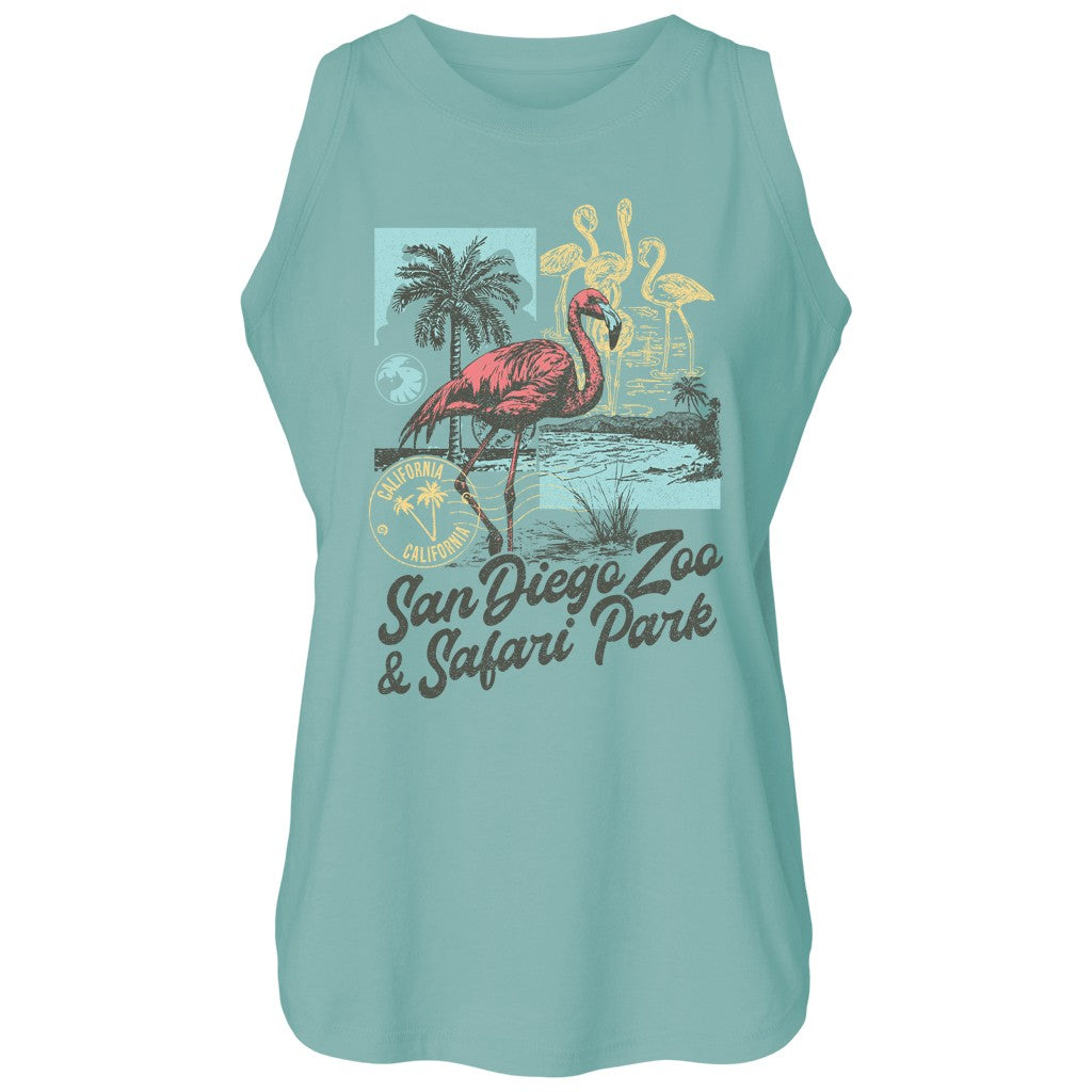 California Flamingo Ladies Tank