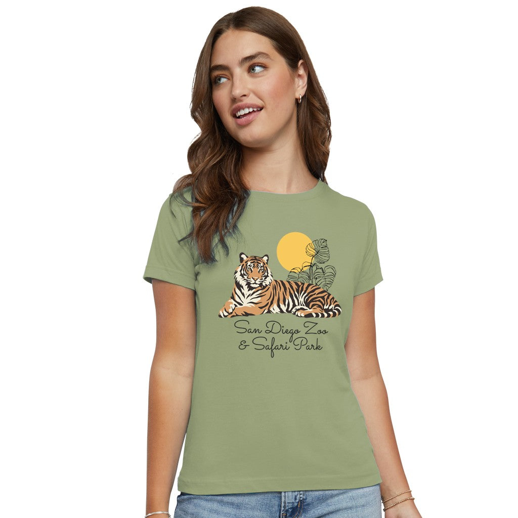 Monstera Tiger Ladies Tee