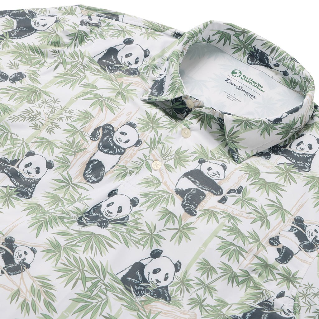 San Diego Zoo Reyn Spooner Performance Polo Shirt - Giant Panda